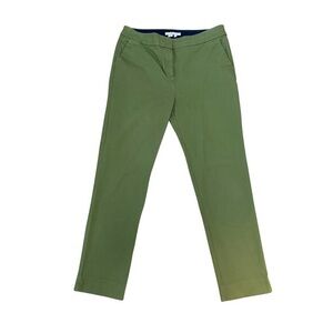 Green Straight-Leg Pants